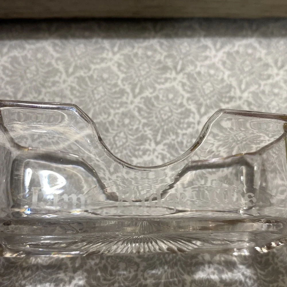 Clear Glass Antique EAPG Toothpick Match Holder!